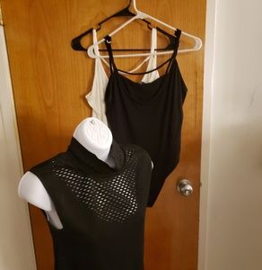 NWT LOT Bodysuits ..One White, Two Blk